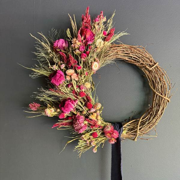 WORKSHOP: Dried floral wreath - Roam Flora