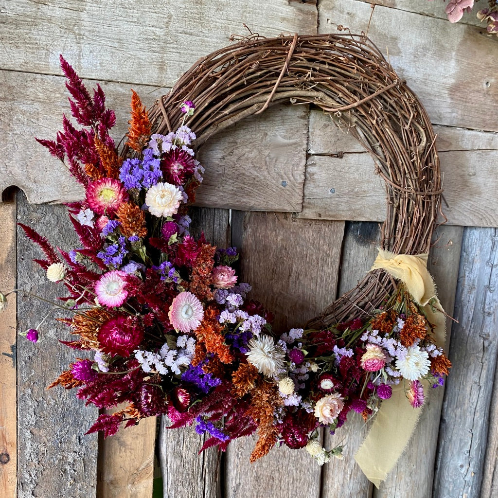 WORKSHOP: Dried floral wreath